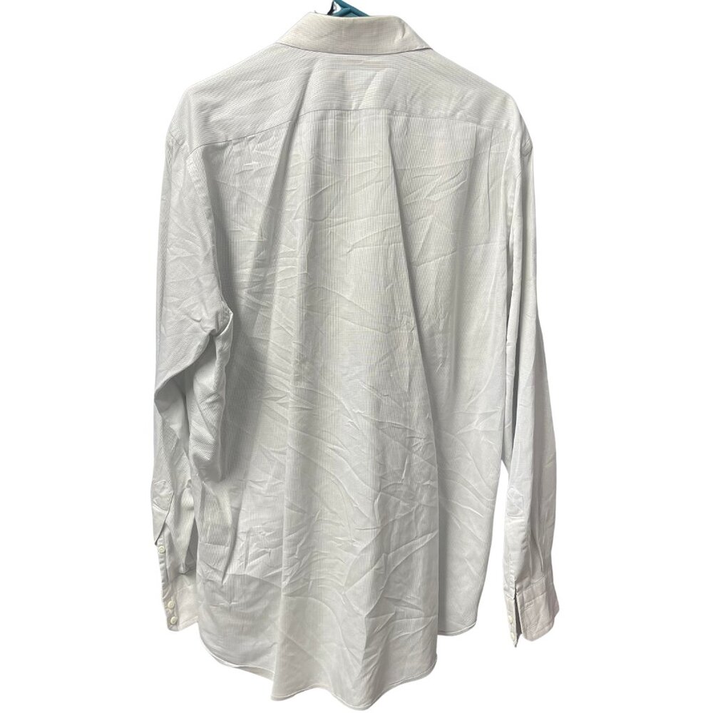 Baldessarini Hugo Boss Dress Shirt Size 43 White 100% Cotton Button Up - Picture 2 of 5